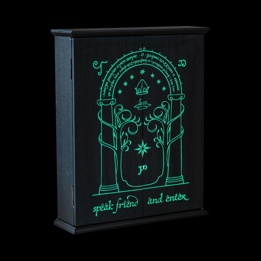 Boîte à clés murale Le Seigneur des Anneaux – Portes de Durin phosphorescentes