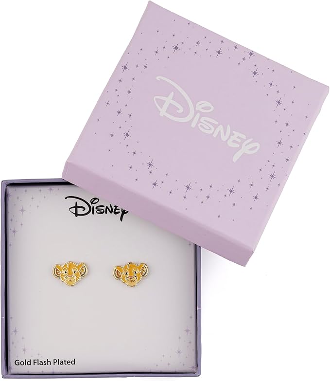 Boucles d’oreilles Disney Simba – Plaqué or