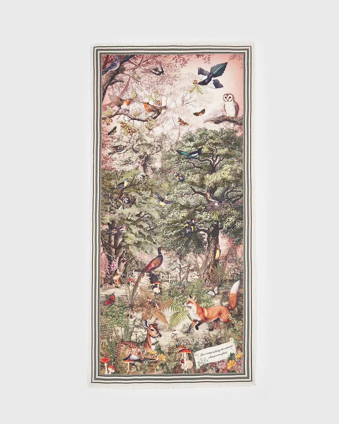 Écharpe Woodland Tales – Renard, Cerf & Forêt Enchantée – Fable England