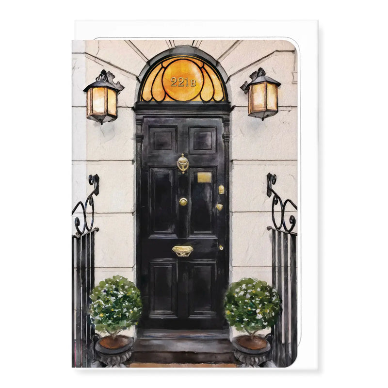 Carte illustrée 221B Baker Street – Sherlock Holmes