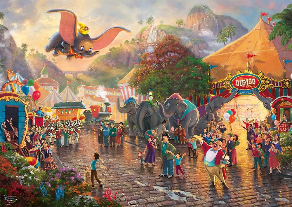 Puzzle Disney Thomas Kinkade – Dumbo au Cirque – 1000 pièces