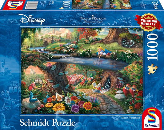 Puzzle Disney Thomas Kinkade – Alice au Pays des Merveilles – 1000 pièces