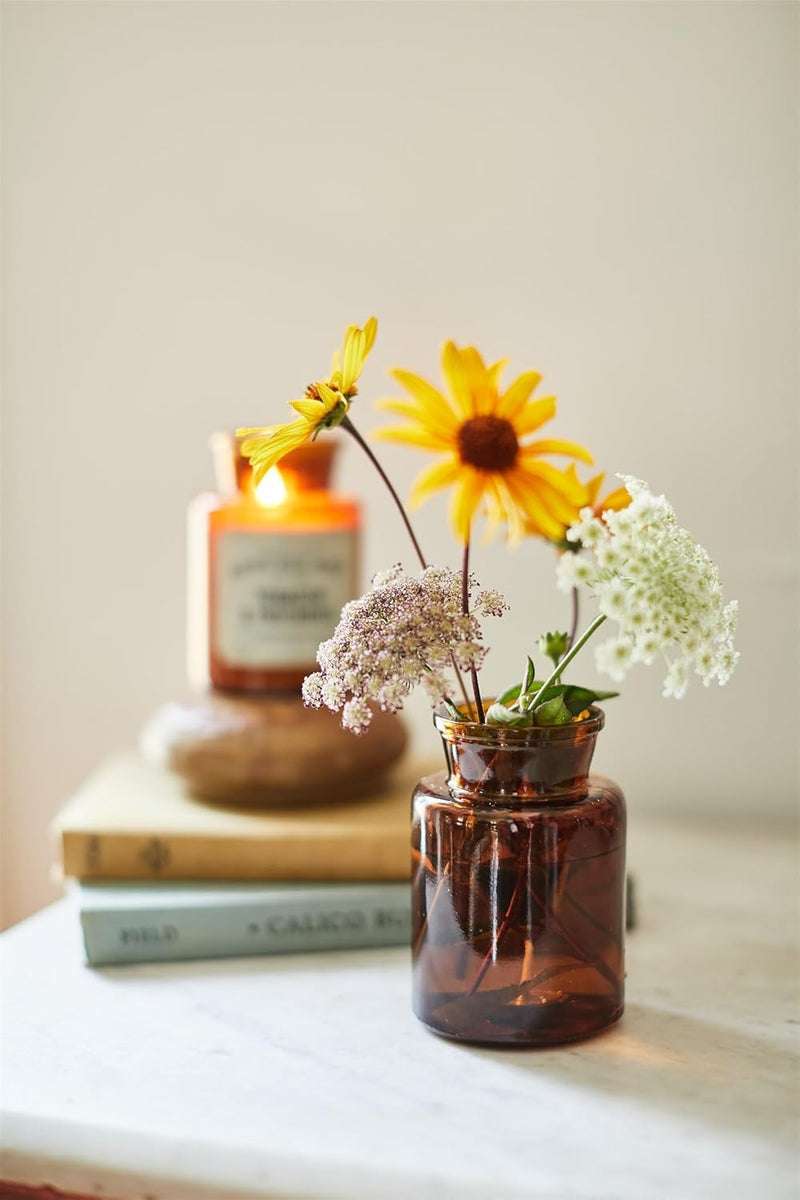 Bougie Parfumée Apothicaire Orange zest & Bergamote 226 g – Verre Ambré Vintage