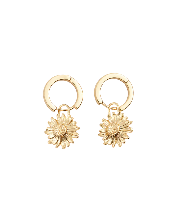 Boucles d’oreilles marguerite Fable England – Plaqué or