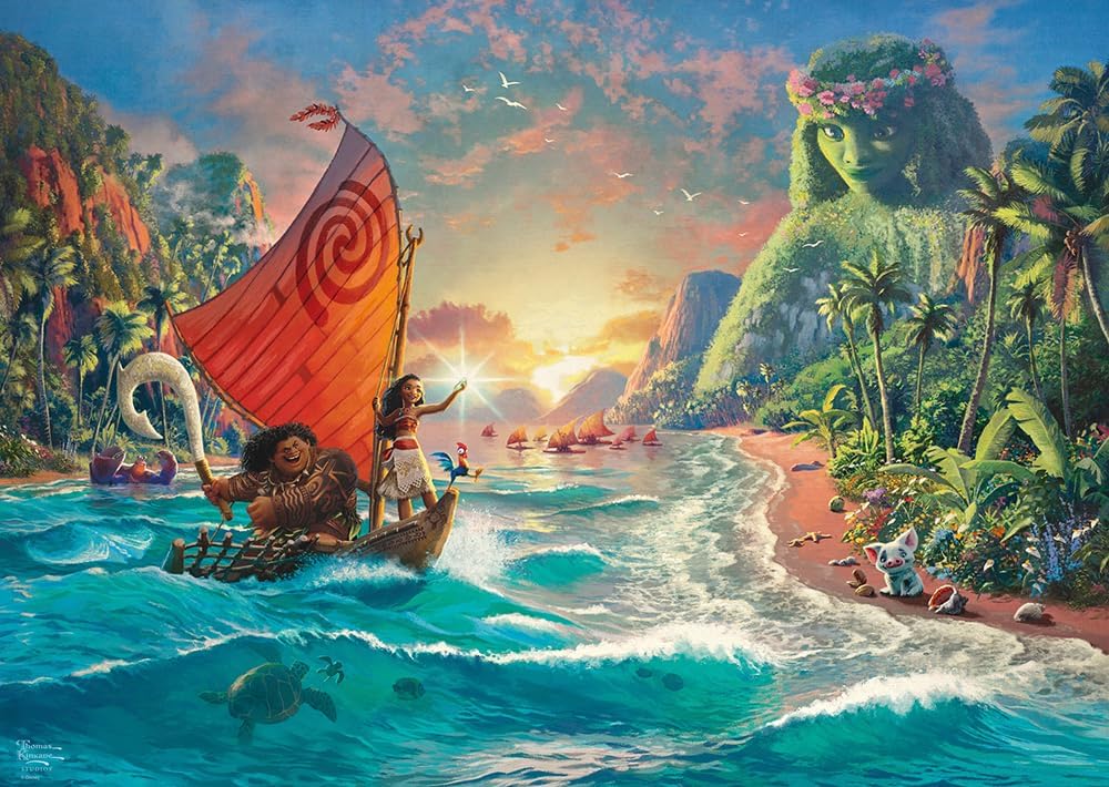 Puzzle Disney Thomas Kinkade – Vaiana – 1000 pièces