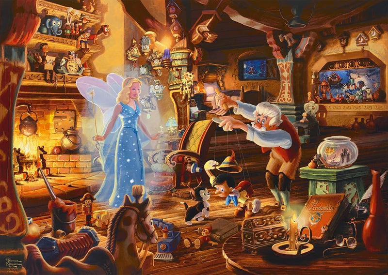 Puzzle Disney Thomas Kinkade – Pinocchio et la Fée Bleue – 1000 pièces