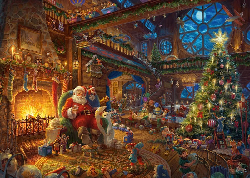 Puzzle Schmidt 1000 pièces – Atelier du Père Noël – Thomas Kinkade Studios – Edition Limitée Christmas