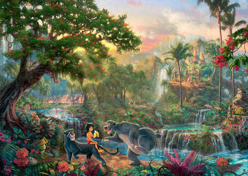 Puzzle Disney Thomas Kinkade – Le Livre de la Jungle – 1000 pièces