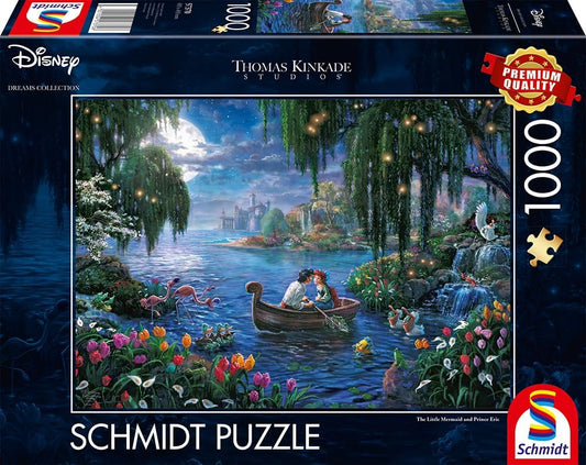 Puzzle Disney Thomas Kinkade – La Petite Sirène & Éric – 1000 pièces