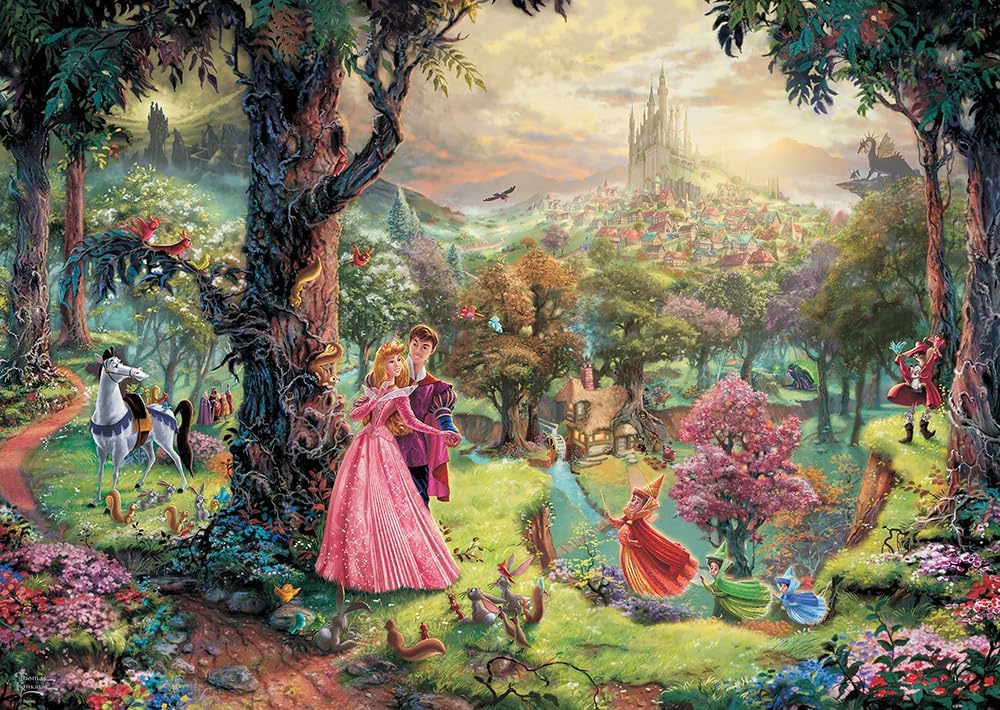 Puzzle Disney Thomas Kinkade – La Belle au Bois Dormant – 1000 pièces