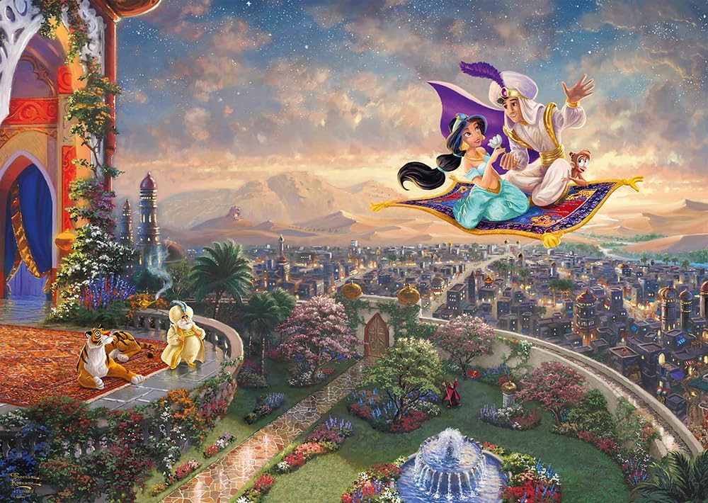 Puzzle Disney Thomas Kinkade – Aladdin sur son Tapis Volant – 1000 pièces