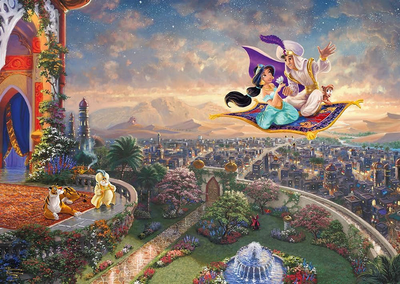 Puzzle Disney Thomas Kinkade – Aladdin sur son Tapis Volant – 1000 pièces