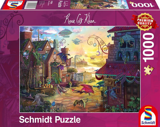 Puzzle Schmidt 1000 pièces – Dragons Fantastiques de Rose Cat Khan