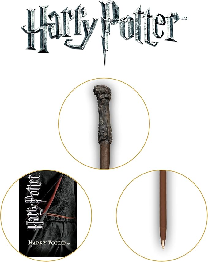 Stylo baguette Harry Potter avec marque-page