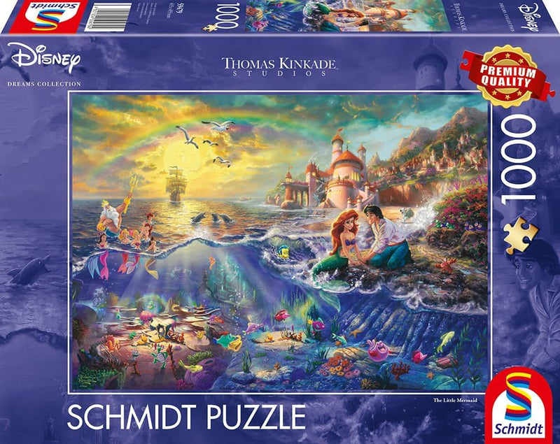 Puzzle Disney Thomas Kinkade – La Petite Sirène sous l’océan – 1000 pièces
