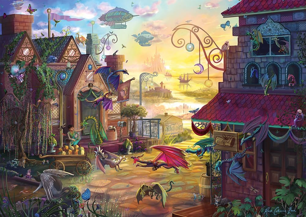 Puzzle Schmidt 1000 pièces – Dragons Fantastiques de Rose Cat Khan