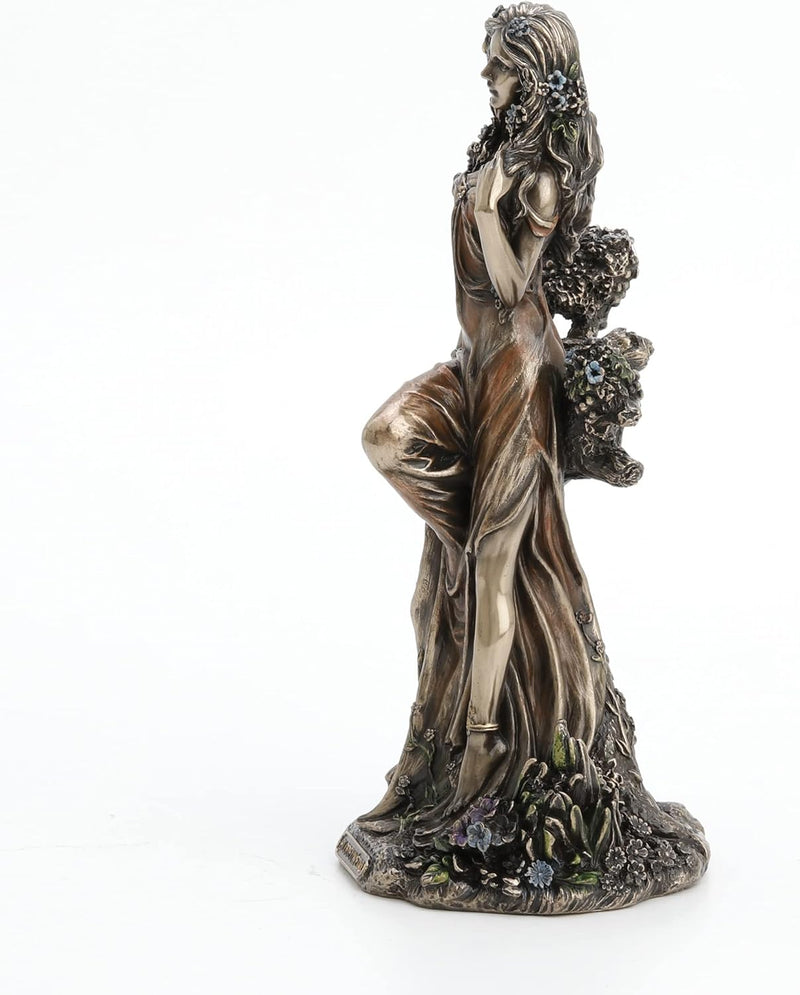 Figurine Blodeuwedd Veronese Design – Déesse Fleurie Celtique avec Chouette