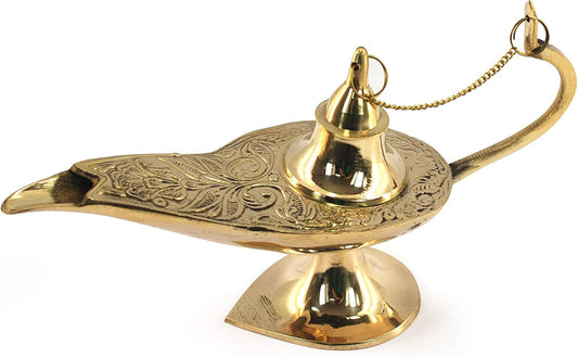 Lampe d’Aladin décorative en métal doré – Style oriental