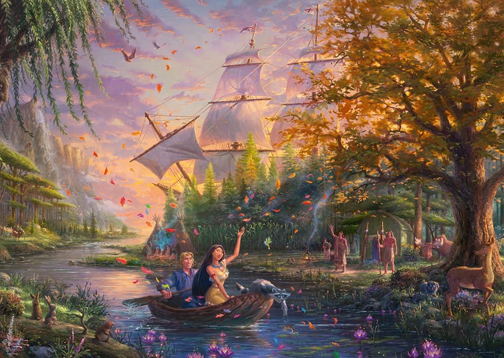 Puzzle Disney Thomas Kinkade – Pocahontas – 1000 pièces