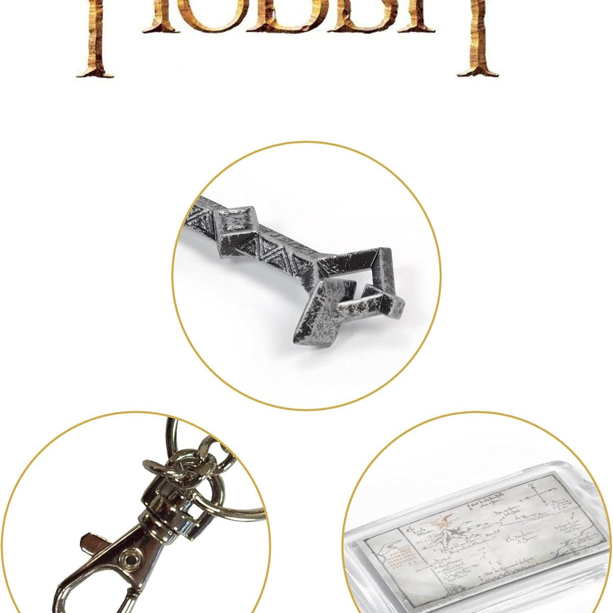 Porte-clés Clé de Thorin & Carte de Thrór – The Noble Collection