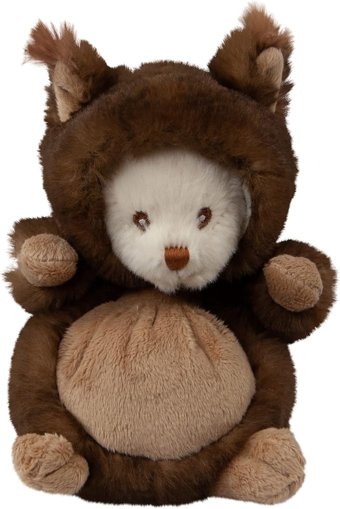 Peluche Bukowski Ziggy Écureuil – Ourson déguisé en écureuil brun – 15 cm – Collection Ziggy