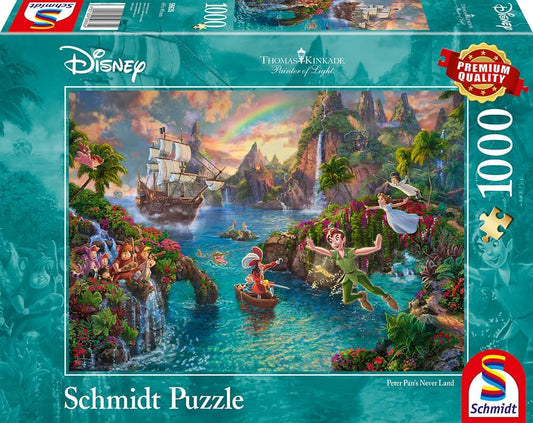 Puzzle Disney Thomas Kinkade – Peter Pan au Pays Imaginaire – 1000 pièces