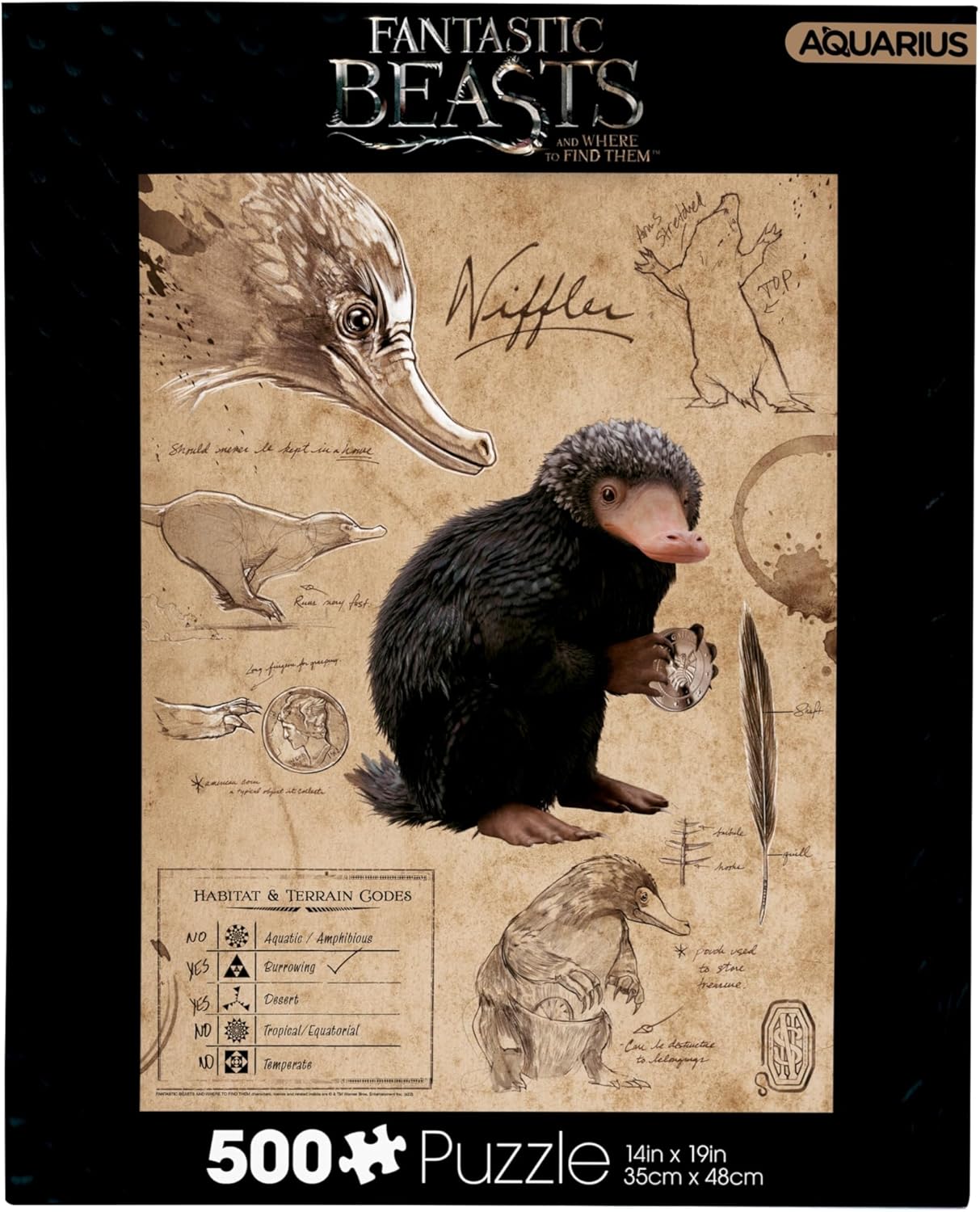 Puzzle Les Animaux Fantastiques – Niffleur – 500 pièces