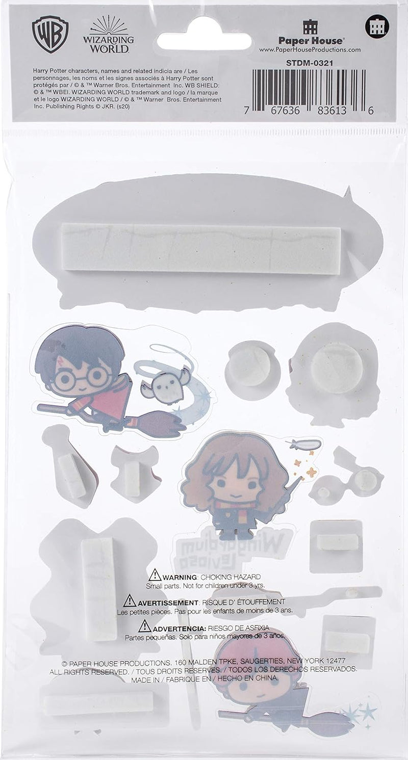 Stickers Harry Potter – Chibi 3D – 15 pièces