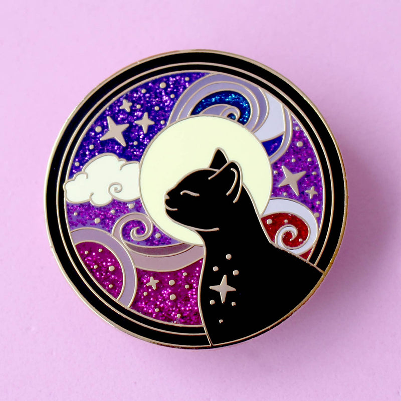 Pin's Chat cosmique — Collection Art Nouveau