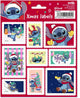 Stickers étiquettes Stitch Noël – 18 autocollants festifs – Disney