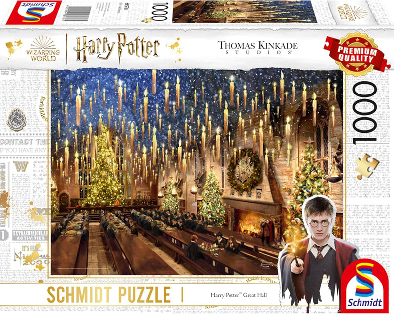 Puzzle Harry Potter Thomas Kinkade – La Grande Salle de Poudlard – 1000 pièces