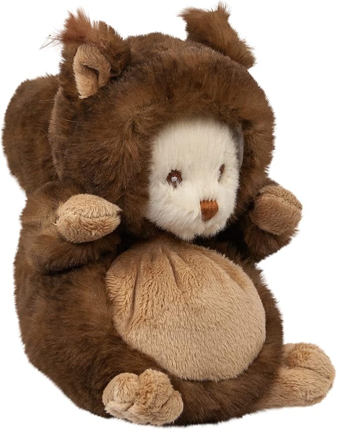 Peluche Bukowski Ziggy Écureuil – Ourson déguisé en écureuil brun – 15 cm – Collection Ziggy