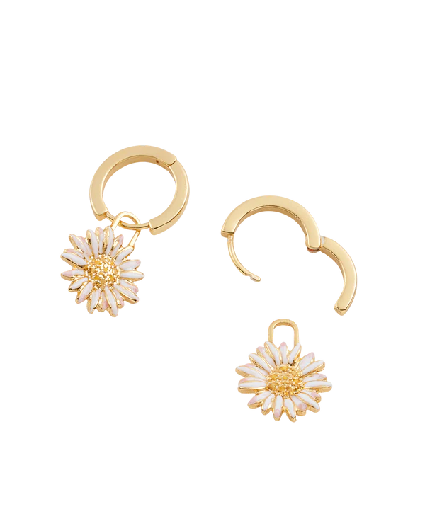 Boucles d’oreilles marguerite Fable England – Plaqué or