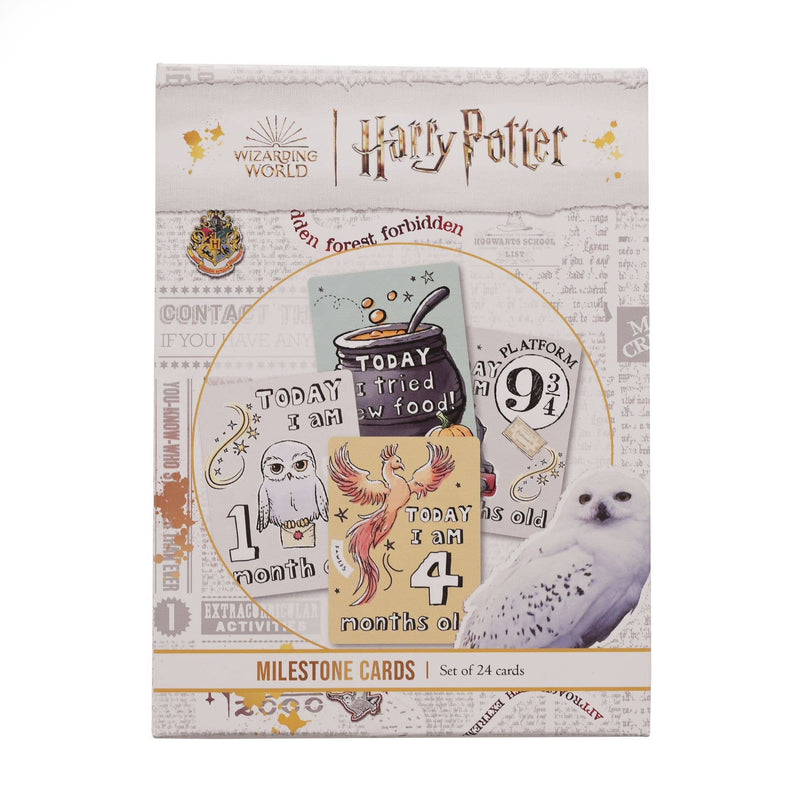 Cartes étapes bébé Harry Potter – Set de 24 cartes magiques illustrées – Wizarding World