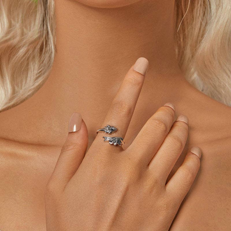 Bague dragon ajustable en argent 925 – Bijou féerique et symbolique
