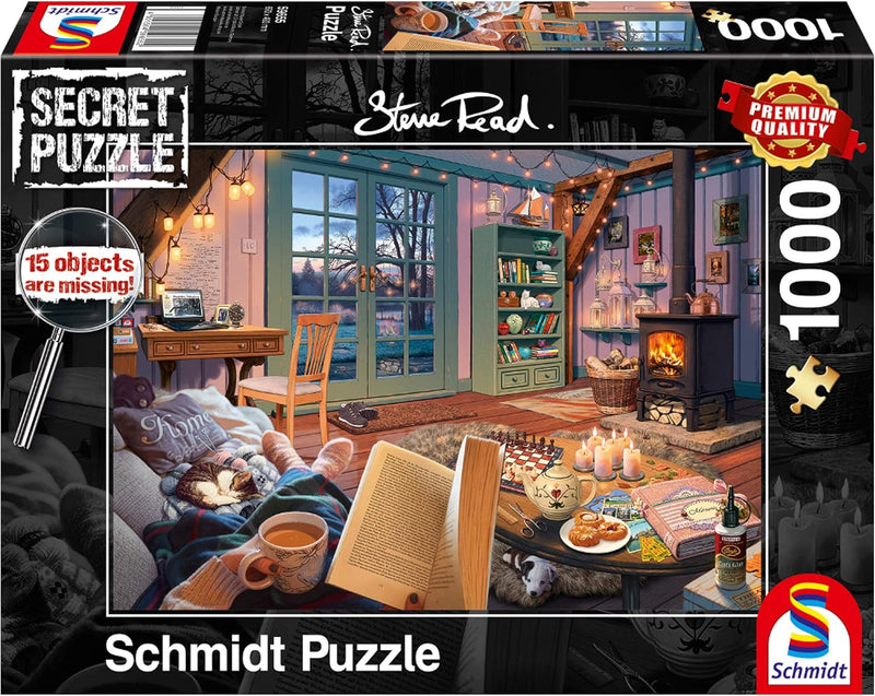 Puzzle Schmidt 1000 pièces – Secret Puzzle Maison de vacances – Jeu d’objets cachés