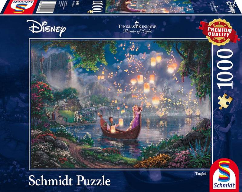 Puzzle Disney Thomas Kinkade – Raiponce Lanternes Magiques – 1000 pièces