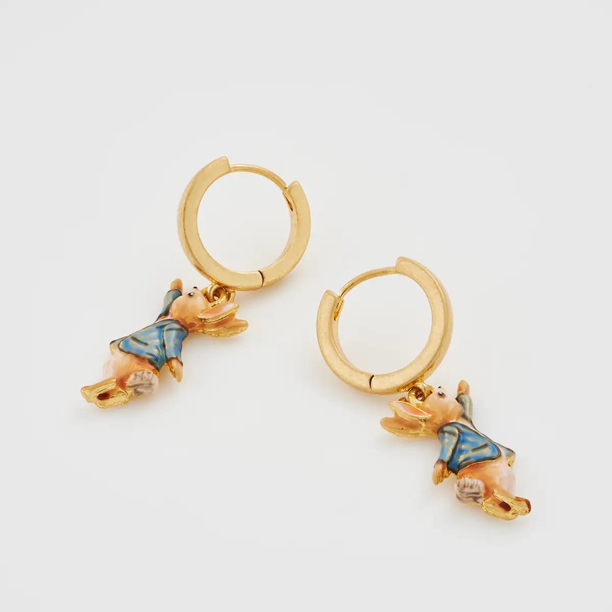 Boucles d’oreilles Fable England – Peter Rabbit en émail peint à la main
