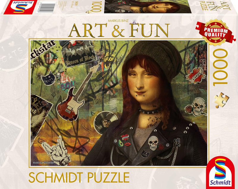 Puzzle Schmidt 1000 pièces – Mona Lisa version rock Art & Fun