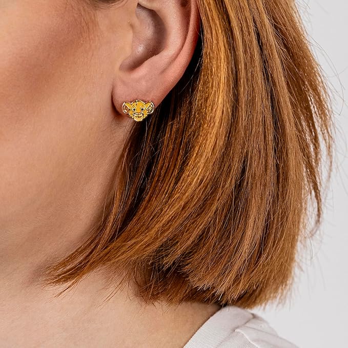 Boucles d’oreilles Disney Simba – Plaqué or