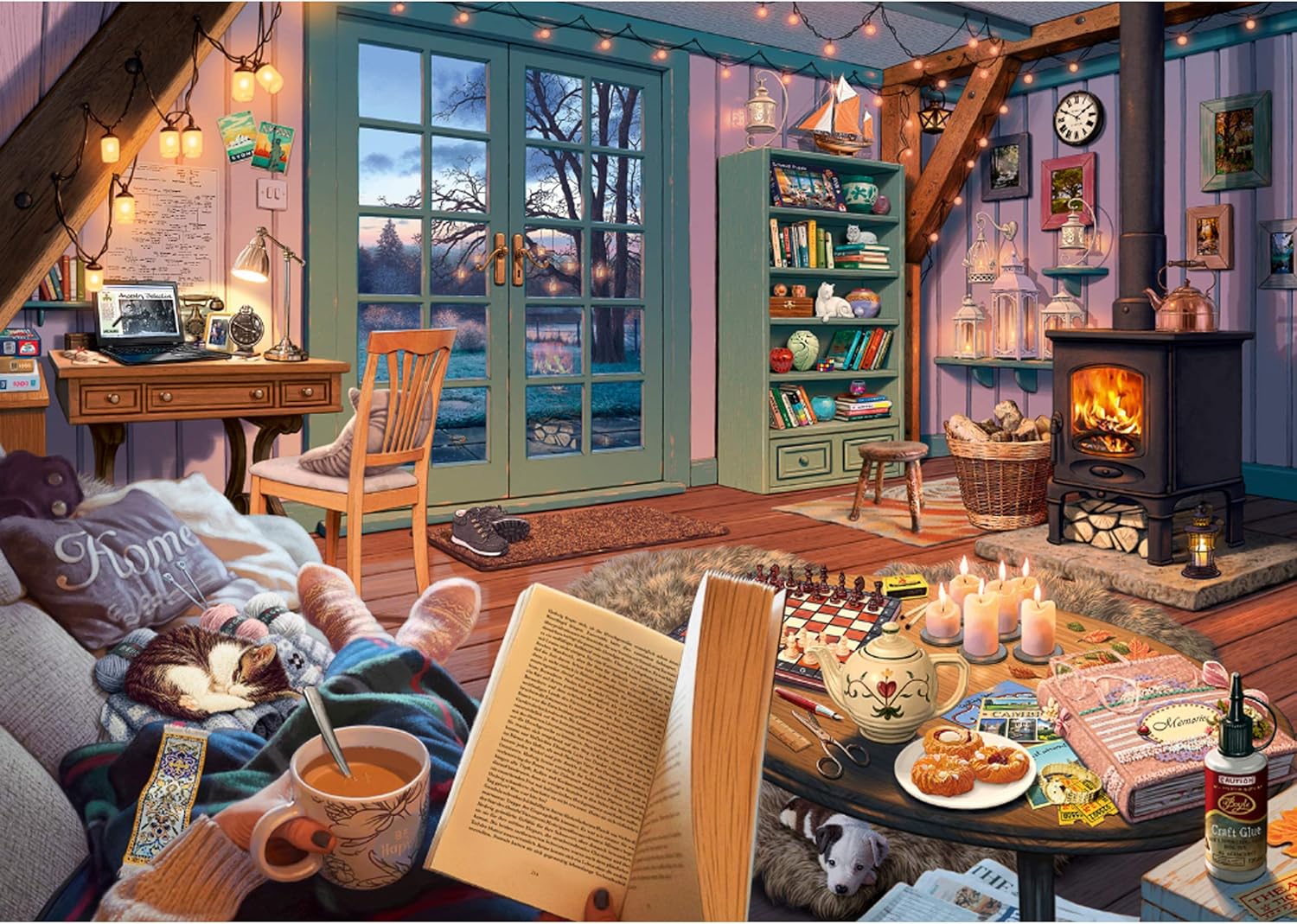 Puzzle Schmidt 1000 pièces – Secret Puzzle Maison de vacances – Jeu d’objets cachés