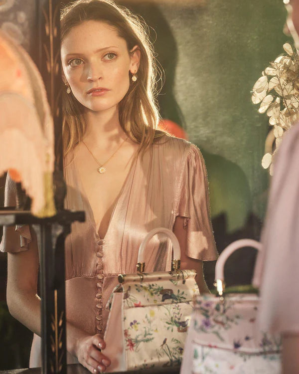 Boucles d’oreilles marguerite Fable England – Plaqué or