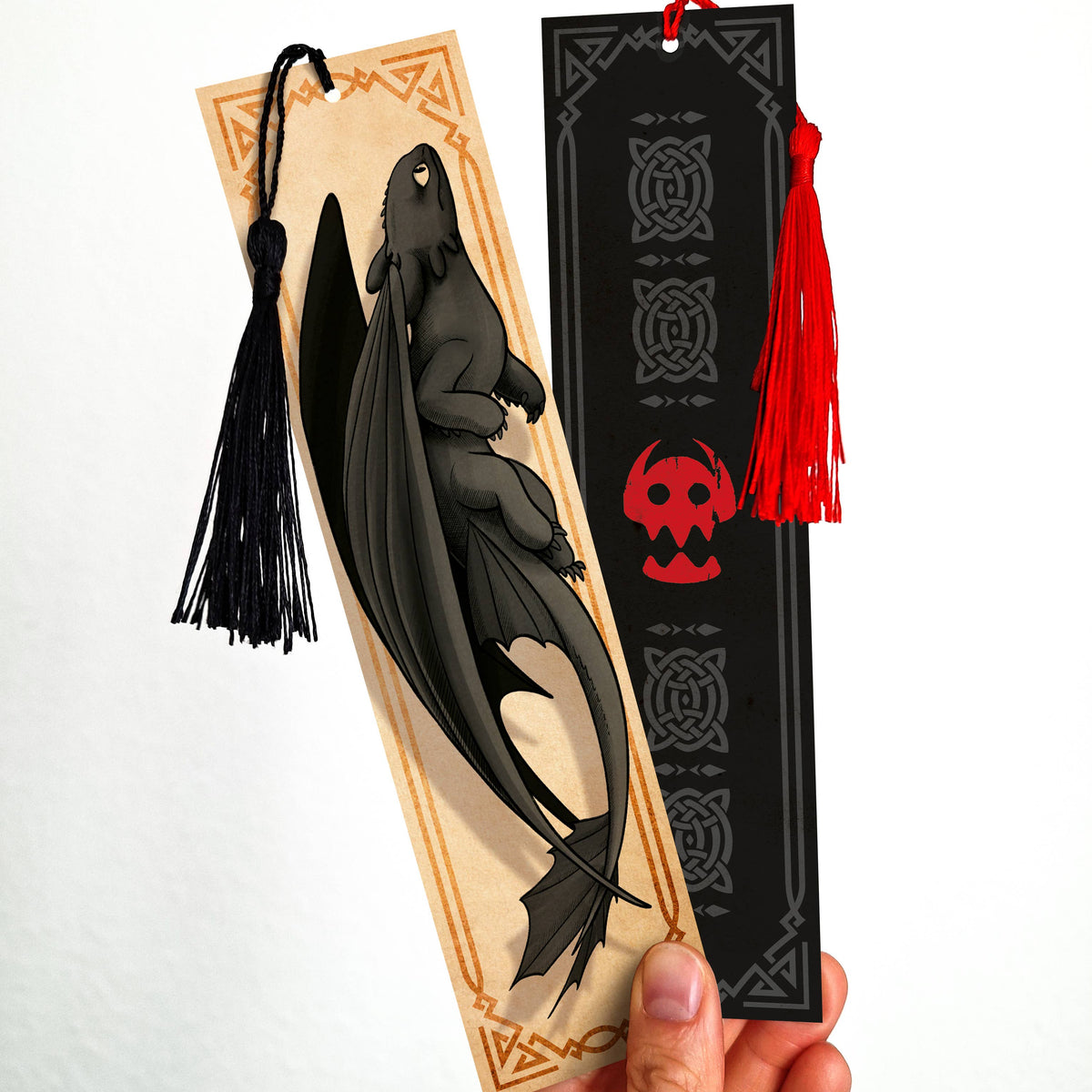 Marque-page recto‑verso Dragon Nocturne