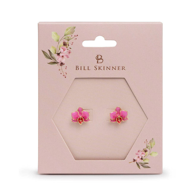 Clous d'oreilles Orchidée - Bill Skinner