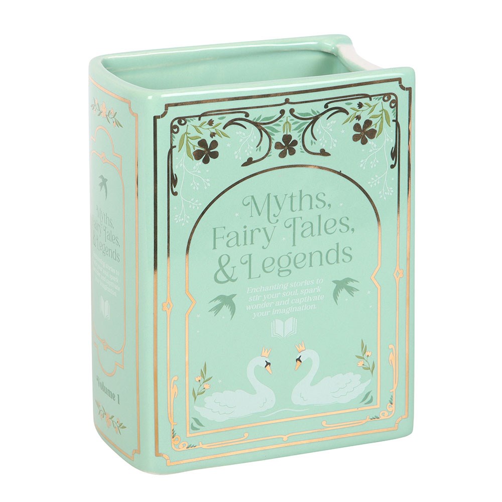 Vase Livre Vert « Myths, Fairy Tales & Legends » en Céramique – Collection The Book Club