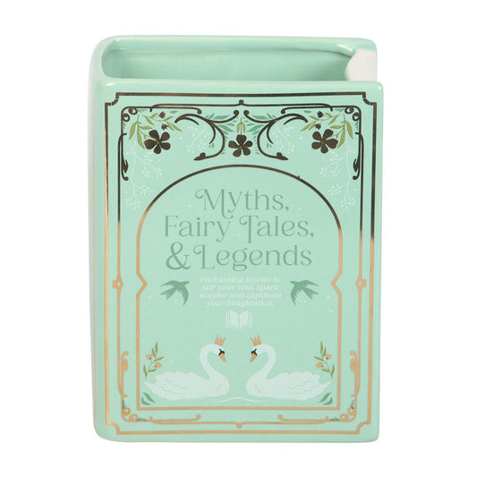 Vase Livre Vert « Myths, Fairy Tales & Legends » en Céramique – Collection The Book Club