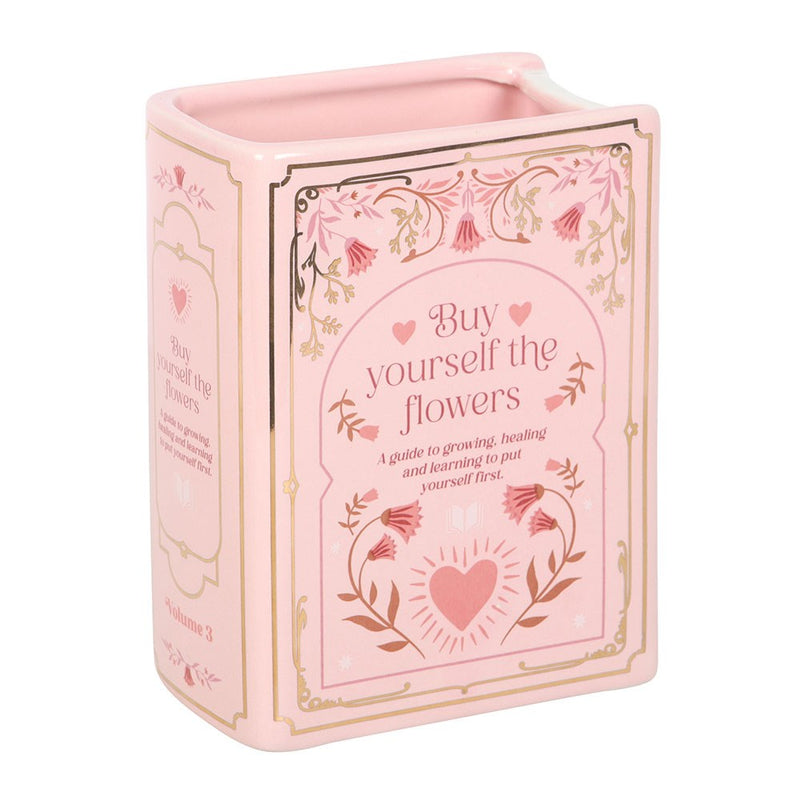Vase Livre Rose « Buy Yourself the Flowers » en Céramique – Collection The Book Club