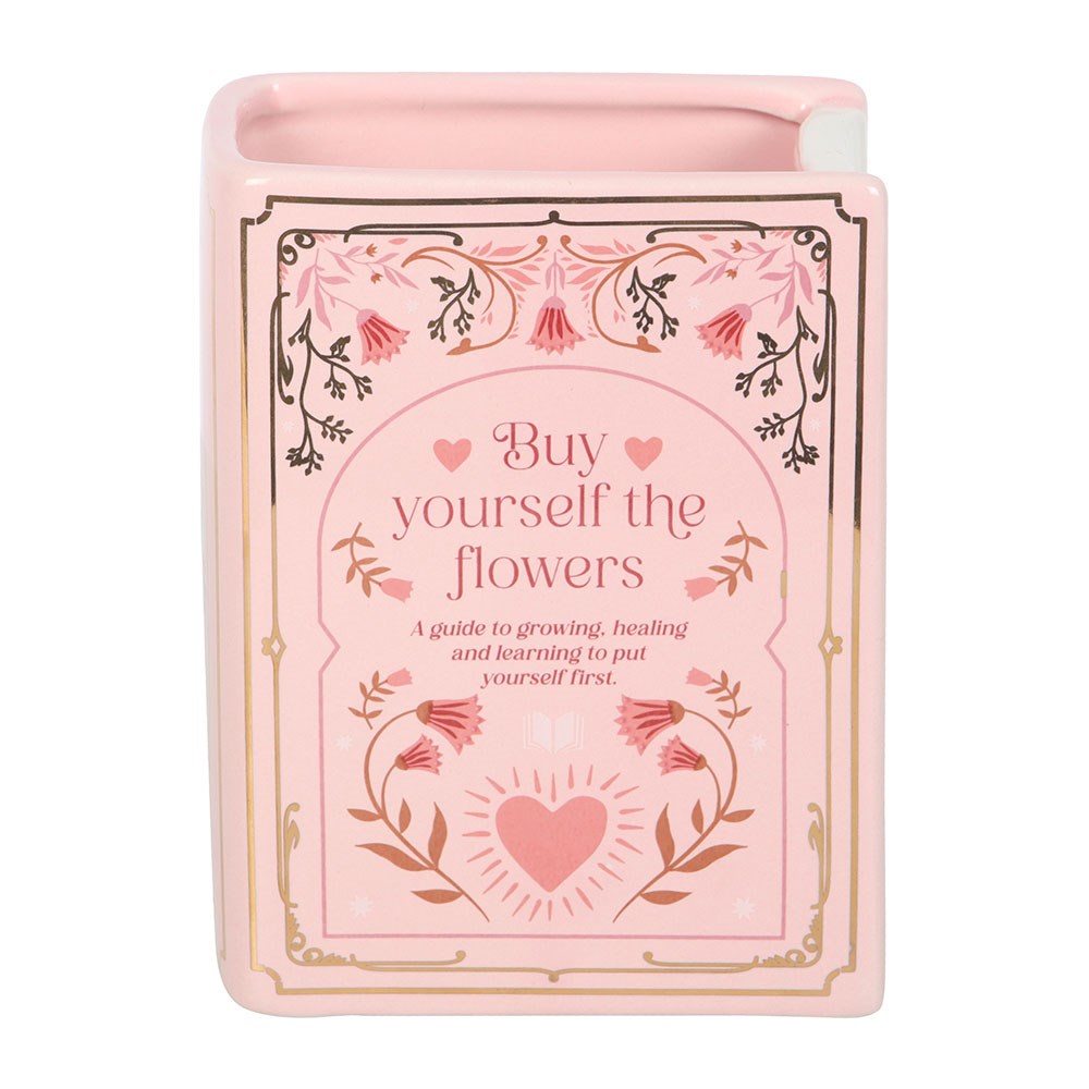 Vase Livre Rose « Buy Yourself the Flowers » en Céramique – Collection The Book Club