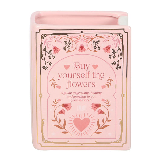 Vase Livre Rose « Buy Yourself the Flowers » en Céramique – Collection The Book Club