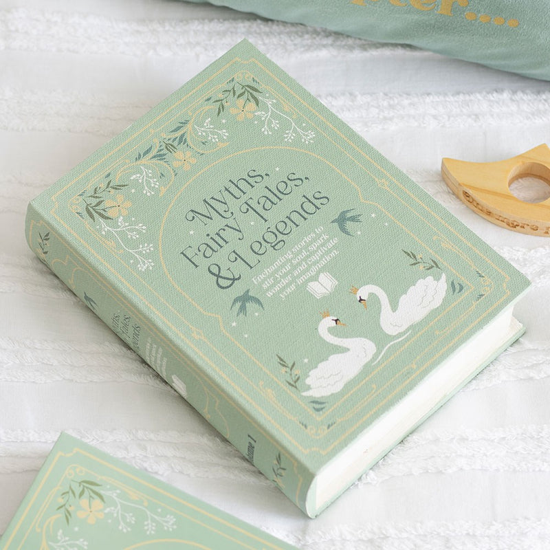 Boîte de Rangement Livre Vintage Vert Pastel – Collection The Book Club